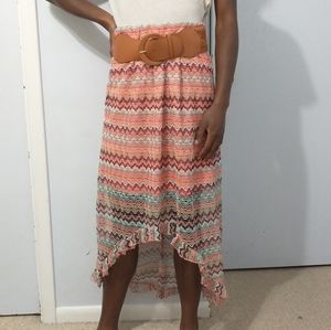 HOST PICK - Hi-Lo Skirt Belted (PERFECT condition)
